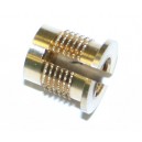 Insert &agrave; frapper &agrave; collerette laiton M4 x 8 SERPLAST - quantit&eacute;/sachet : 20pcs