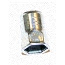 Écrou à sertir en aveugle corps hexagonal INOX 316 -  M10 x 23.5 - quantité/sachet : 100